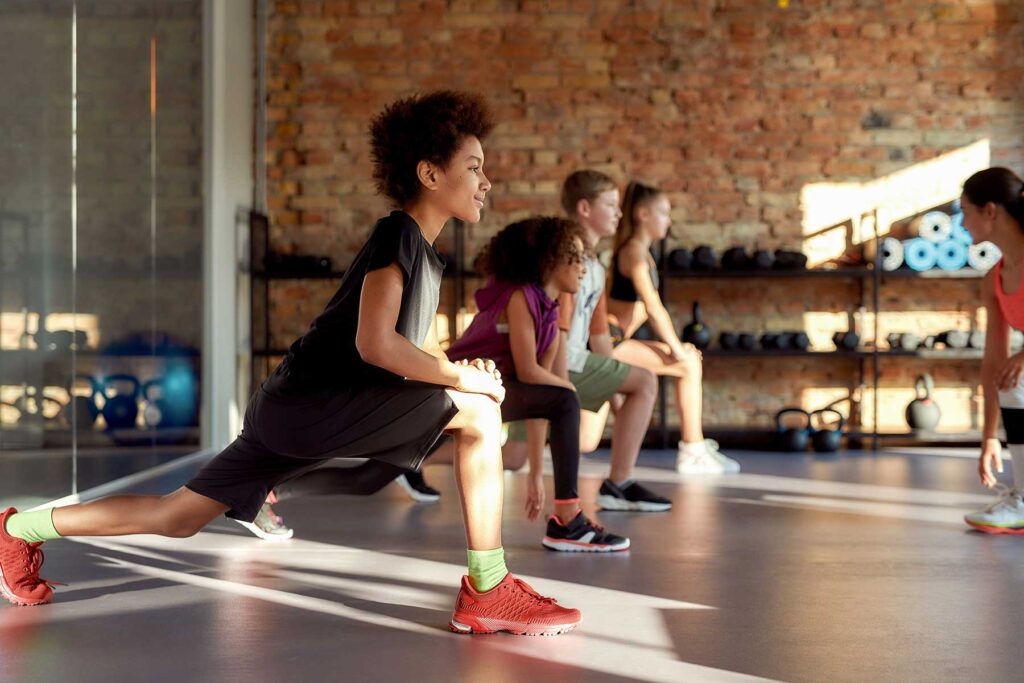 image of teens exercising and learning how exercise can help teens overcome depression